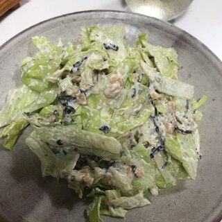 豆腐と納豆と海苔のサラダ